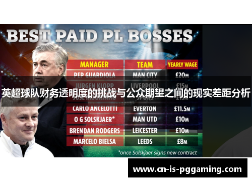 英超球队财务透明度的挑战与公众期望之间的现实差距分析 英超球队财务透明度的挑战与公众期望之间的现实差距分析